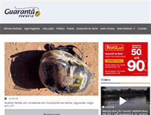 Tablet Screenshot of guarantanews.com.br